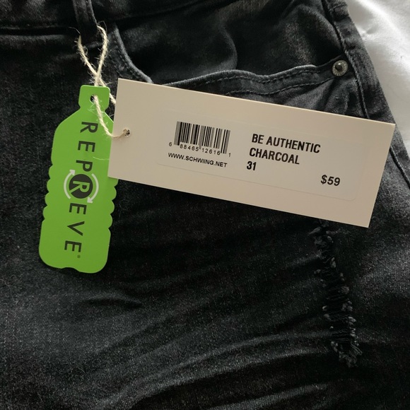 Schwiing Apparel woman’s 3/4 ankle distress jeans 31 NWT Eco friendly - Picture 6 of 12